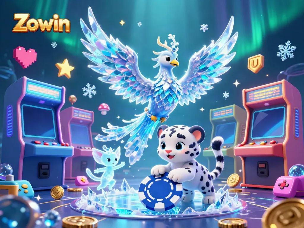 Join the vibrant world of Zowin with animated casino characters and gaming elements!